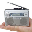 Wスピーカーミニラジカセ