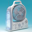 LEDライト付き小型扇風機