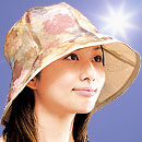髪型が崩れにくいUVカット帽子セット